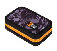 Generisch Fußball St. Right Federmäppchen Mäppchen Federtasche Schüleretui 3-Fach gefüllt