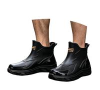Generisch Gartenschuhe Herren - Kurze Regenstiefel leichte Outdoor-Schuhe Slipper Gummistiefel für die Küche Herren wasserdicht rutschfest bequem vielseitig ideal für Alltag Reisen