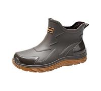 Generisch Gartenschuhe Herren - Kurze Regenstiefel leichte Outdoor-Schuhe Slipper Gummistiefel für die Küche Herren wasserdicht rutschfest bequem vielseitig ideal für Alltag Reisen