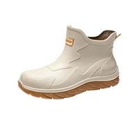 Generisch Gartenschuhe Herren - Kurze Regenstiefel leichte Outdoor-Schuhe Slipper Gummistiefel für die Küche Herren wasserdicht rutschfest bequem vielseitig ideal für Alltag Reisen