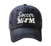 Generisch Gestickte Soccer Mom Baseballkappe Lässig Atmungsaktiv Unisex für Outdoor Aktivitäten mit Verstellbarem Schirm