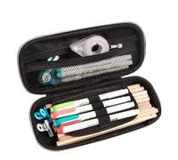 Generisch Girls Pencil Case - 3-Layer 3D Astronaut Cat Storage Bag for Organization | Triple Zippered Pouch with Eva Hard Shell & Animal Graphics for Kids, Student, Home and School