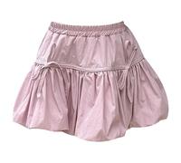 Generisch Glitzer Mädchenkleider, lässiger Kinderrock mit 3D-Schleifen-Design am Saum für den Alltag im Alter von 2-14 Jahren, Frühling, Sommer, Herbst S Mädchen (3-4 Years)