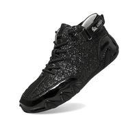 Generisch Glitzer Schuhe Herren Glänzend Sneaker Party Turnschuhe Festliche Silvester Stiefeletten Elegant Karneval Laufschuhe Pailletten Rave Brautschuhe Flach Herrenschuhe