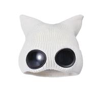 Generisch Goggle Beanie - Outdoor Knitted Winter Hat, Unisex Lens Headwear, Warm Ski Hiking Cap, Cold Weather Walking Beanie for Snow Activity Use | for Skiing Hiking Walking Travel Outdoor Comfort