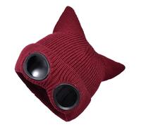 Generisch Goggle Beanie - Thermal Knitted Outdoor Cap, Integrated Lens