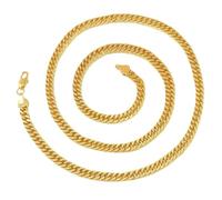 Generisch Gold Plated Chain, Fashion Necklace Link, Lightweight Jewelry, Tarnish Resistant Chain, for Party Festival Dating Wedding Streetwear Special Occasion Men Women Accessories Styling 45cm