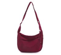 Generisch Halbmond Umhängetasche Damen,Mehrere Taschen Crossbody Bag,Schultertasche mit verstellbarer Schultergurt,Crossbody Bag mit Reißverschluss Volltonfarbe,große Kapazität für Reisen Arbeit Uni