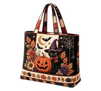 Generisch Halloween Tote Bag - 3d Patteŕn Handbag | Women's Holiday Tote | Tote Bag Women Spacious Reusable Carry Design Lightweight Comfortable Handles Everyday Construction Perfect