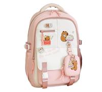 Generisch Hamster Rucksack für Schülerinnen Schulausstattung Tagesrucksack | Tier-Cartoon Schulrucksack Uni Ausflug Picknick Alltag Freizeit Outdoor Kinder Jugendliche