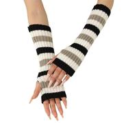Generisch handschuhe fingerlos, Fingerlose Handschuhe Damen Fingerless Kurzer Halb Winterhandschuhe Damenhandschuhe Winter Warme Bequeme Handstulpen Strickhandschuhe Gloves Für Joggen Outdoor