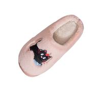 Generisch Hausschuhe Damen Winter Wärme Pantoffeln Bequeme Plüsch Hüttenschuhe Herren Weiches Flauschiges Winterschuhe EVA-Rutschfeste Dicke Sohle Schlappen Unisex Slip-On Drinnen und Draußen