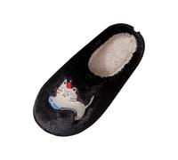 Generisch Hausschuhe Damen Winter Wärme Pantoffeln Bequeme Plüsch Hüttenschuhe Herren Weiches Flauschiges Winterschuhe EVA-Rutschfeste Dicke Sohle Schlappen Unisex Slip-On Drinnen und Draußen