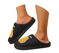 Generisch Hausschuhe Damen Winter Wärme Pantoffeln Herren Bequeme Plüsch Hüttenschuhe Halloween Cartoon-Motiv Schlappen Rutschfest Geschlossene Winterhausschuhe Unisex Weiches Winterschuhe Slip-On