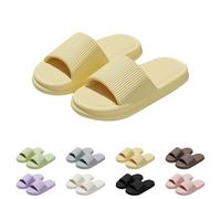 Generisch Hausschuhe Herren Damen Badeschuhe rutschfest Badeschlappen Sommer Unisex Badelatschen Slides Weich Schlappen Home Slippers Strand Schwimmen Sandalen Pantoletten Für Paare Hausschlappen