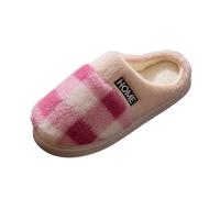 Generisch Hausschuhe Herren Plüsch Damen Kuschelschuhe Fluffy Slippers Kuh Warme Schlappen Halloween Fell Geschlossen Lustig Süße Süß Flauschig Hunde Flauschige Tier Kuschel