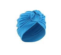 Generisch Head Muslim Bonnet Cancer Hat Wrap Cover Frauen Turban Schal Cap Baseball Caps Nähbücher Mützen (Blue, One Size)