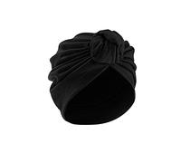 Generisch Head Muslim Bonnet Cancer Hat Wrap Cover Frauen Turban Schal Cap Baseball Caps Nähbücher Mützen (Black, One Size)