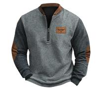 Generisch Herren 2 Tone Raglan Crewneck, Männer Pullover, erhältlich in vielen Herrenpullover Herren Sweatjacke Ohne Kapuze Baumwolle Baumwollpullover Herren