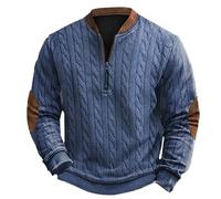 Generisch Herren 2 Tone Raglan Crewneck, Männer Pullover, erhältlich in vielen Herrenpullover Herren Sweatjacke Ohne Kapuze Baumwolle Baumwollpullover Herren
