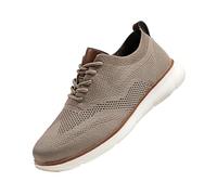 Generisch Herren Anzugschuhe Atmungsaktiv Gestrickter Stoff Schnürschuhe Klassische Freizeitschuhe Hochzeit Schuhe Breeze Schuhe Business Mesh Stoff Sportschuhe Tennisschuhe Walkingschuhe Komfortabel