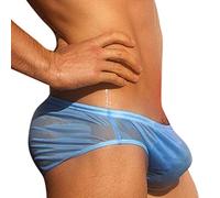 Generisch Herren Badehose Slip Tanga String Schwimmhose Herren eng Kompressionsshirt bunt Badehose lang blau lustig eng Kurze Pyjamahose Wassersport Badeshorts