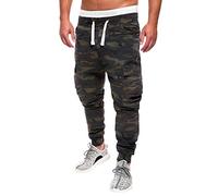 generisch Herren Camouflage Cargo Jeans-Hose Jogger Herren Cargo Hose Camouflage Freizeithose Elastische Taille Arbeitshose Lange Baumwolle Jogginghose Herren Cargo Cargohose Jogger-Jeans Hose