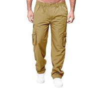 Generisch Herren Cargohose aus Baumwolle mit Regular Fit Hose Outdoorhose Freizeithose Trekkinghose Cargohose Herren Jeans Herren Hose Cargohose Elegante Stoffhose Herren
