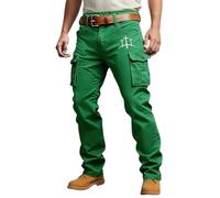 Generisch Herren Cargohose Stretch, Herren Arbeitshose Ripstop Cargo-Hose Baggy Arbeitshosen Taschen Baumwolle Taktische Regular Fit Outdoorhose Elastische Taille Sporthose Männer