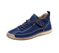 Generisch Herren Damen Lederschuhe,Wanderschuhe Herren Wasserdicht Leicht,Casual Formal Driving Freizeitschuhe,Dicke Sohle rutschfeste Walkingschuhe,Große Größe Schnürschuhe Leder,Sportschuhe