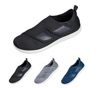 Generisch Herren Diabetiker Schuhe mit Memory Foam, Atmungsaktives, Luftkissen, Sneaker, Bequeme, rutschfest, Fußschwellung, Verbandschuhe, Breite Füße, Orthopädische Schuhe Walkingschuhe