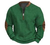 Generisch Herren Kapuzenpullover Casual Langarm Karierten Kordelzug Jacquard Hooded Sweat mit Fleece Herren Pullover Ohne Kapuze Sweatshirt Herren Oversized Oversize Pullover Herren