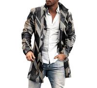 Generisch Herren Klassischer Zweireiher Mantel Slim Fit Winterjacken Casual Lange Jacke Warme Business regenjacke winter herren skijacke herren herren parka lang übergang