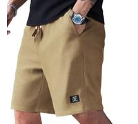 Generisch Herren Kurze Hose, Bermuda Shorts Herren, Herrenshorts Mit Taschen Sporthose Kurz Sweatshorts Elastische Taille Männer Shorts Bermuda Kurz Hose Leicht Sommershorts Gummizug Freizeithose