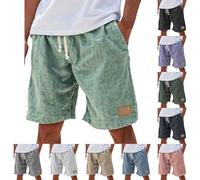 Generisch Herren Kurze Shorts Casual mit Kordelzug und elastischem Bund, Bequeme leichte Sommer Strandshorts mit lockerer Passform, Golfshorts