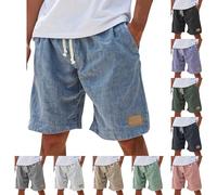 Generisch Herren Kurze Shorts Casual mit Kordelzug und elastischem Bund, Bequeme leichte Sommer Strandshorts mit lockerer Passform, Golfshorts