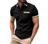 Generisch Herren Poloshirt Kurzarm Baumwolle Polohemd Atmungsaktiv Kragen Polo Arbeitsshirt Baumwoll Polo T-Shirt Poloshirt Herren Kurzarm Baumwolle Poloshirt Herren Weiss Herren Poloshirt Set