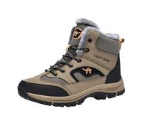 Generisch Herren Schneestiefel Winter Warm Gefüttert Schnürsenkel Hochschuh Robust Rutschfest Outdoor Wanderschuhe Atmungsaktiv Isoliert