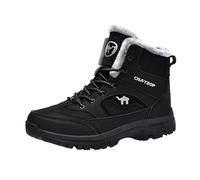 Generisch Herren Schneestiefel Winter Warm Gefüttert Schnürsenkel Hochschuh Robust Rutschfest Outdoor Wanderschuhe Atmungsaktiv Isoliert