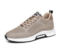 Generisch Herren Schuhe Mesh Elevator Turnschuhe Sommer Schnürung Trekkingschuhe Atmungsaktiv Outdoorschuhe Walkingschuhe Laufschuhe Leicht Orthopädische Sneaker für Fußgewölbeunterstützung