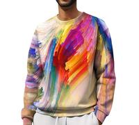 Generisch Herren Sweatshirt Raglan Sweat Langarm Crew Neck Basic College Sweatjacke Casual Colourblock Herren Sweater Ohne Kapuze Sweatshirt Herren Schwarz 100% Baumwolle Sweat Shirt