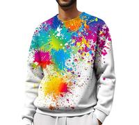 Generisch Herren Sweatshirt Raglan Sweat Langarm Crew Neck Basic College Sweatjacke Casual Colourblock Herren Sweater Ohne Kapuze Sweatshirt Herren Schwarz 100% Baumwolle Sweat Shirt