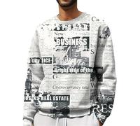 Generisch Herren Sweatshirt Raglan Sweat Langarm Crew Neck Basic College Sweatjacke Casual Colourblock Herren Sweater Ohne Kapuze Sweatshirt Herren Schwarz 100% Baumwolle Sweat Shirt