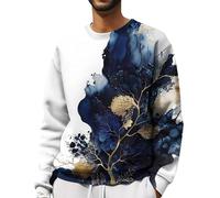 Generisch Herren Sweatshirt Raglan Sweat Langarm Crew Neck Basic College Sweatjacke Casual Colourblock Pullover Herren Mit Kragen Schwarzer Pullover Herren Baumwolle Pullover Herren XXXL 3XL