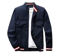 Generisch Herren- und Winter-beiläufige Feste einfache Sport-Flieger-Jacken-Baseball-Kleidungs-Mantel Lange Strickweste Damen Mit (Beige, L)