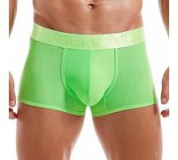 Generisch Herren Unterhosen Transparent Kein Kleben Geschenk Unifarben Ohne Eingriff Boxershorts Herren Sportunterhosen Boxhero Boxershorts Bambus Reiten Baumwolle Unterhosen Herren Grün L