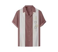 Generisch Herren V Ausschnitt Kurzarm Hemd Button Down Regular Fit Freizeithemden Angesagte Polohemd Mit Druck Ferienhemd Mit Brusttasche Schnelltrocknend Und Leicht Hemd Sommer Revers Freizeithemd