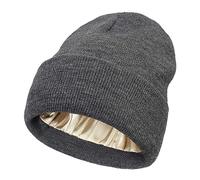 Generisch Herren Wintermütze Damen Arbeitsmütze Cap Beanie Mütze Baumwolle Fleecemütze Warm Strickmütze Warme Schwarz Schwarze Reflektierende Beige Mutze Für