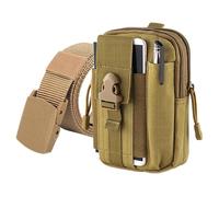Generisch Hiking Fanny Pack, Waterproof Oxford Waist Bag, Large Capacity Organizer, Phone Case Wallet Pouch, Belt Gadget Pocket, Travel Hiking Outdoor Use, 17.5x12x6cm, 1 Piece