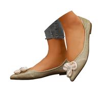 Generisch Hochzeitsschuhe Damen Klassische Prinzessin Partei Schuhe Glitzer Flamenco Schuhe Slip on Flache Arbeitsschuhe Ballerina Geschlossene Flat mit Strass Freizeitschuhe Mary Janes